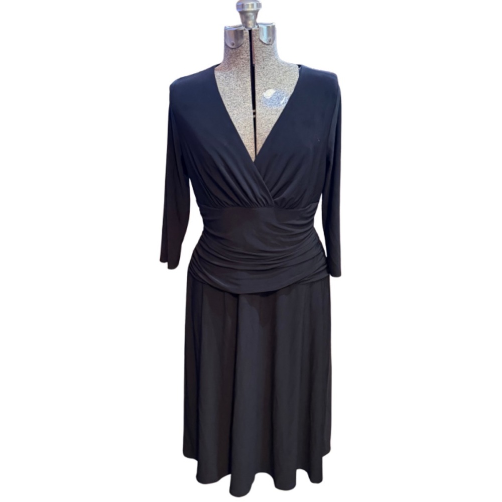 Nine West Elegant Black Long Sleeve Dress